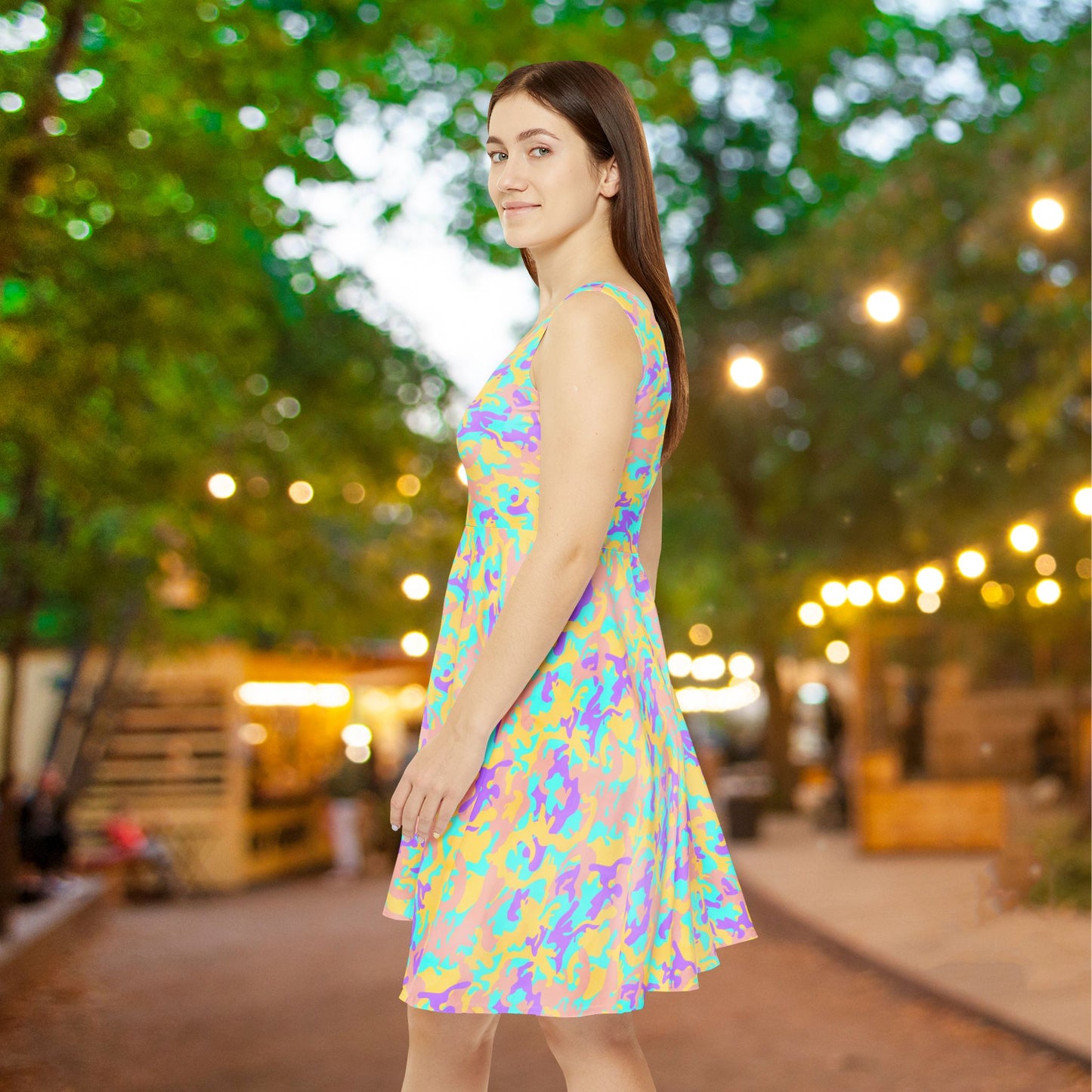 Dreamsicle Camo Women's Skater Dress