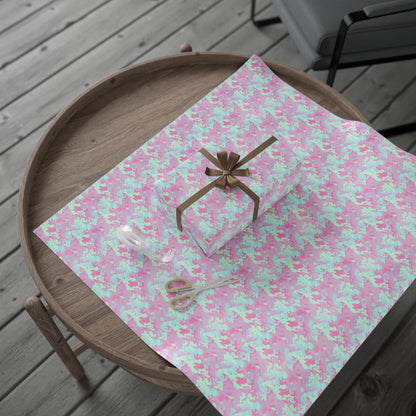 Berry Sorbet Camo Wrapping Paper