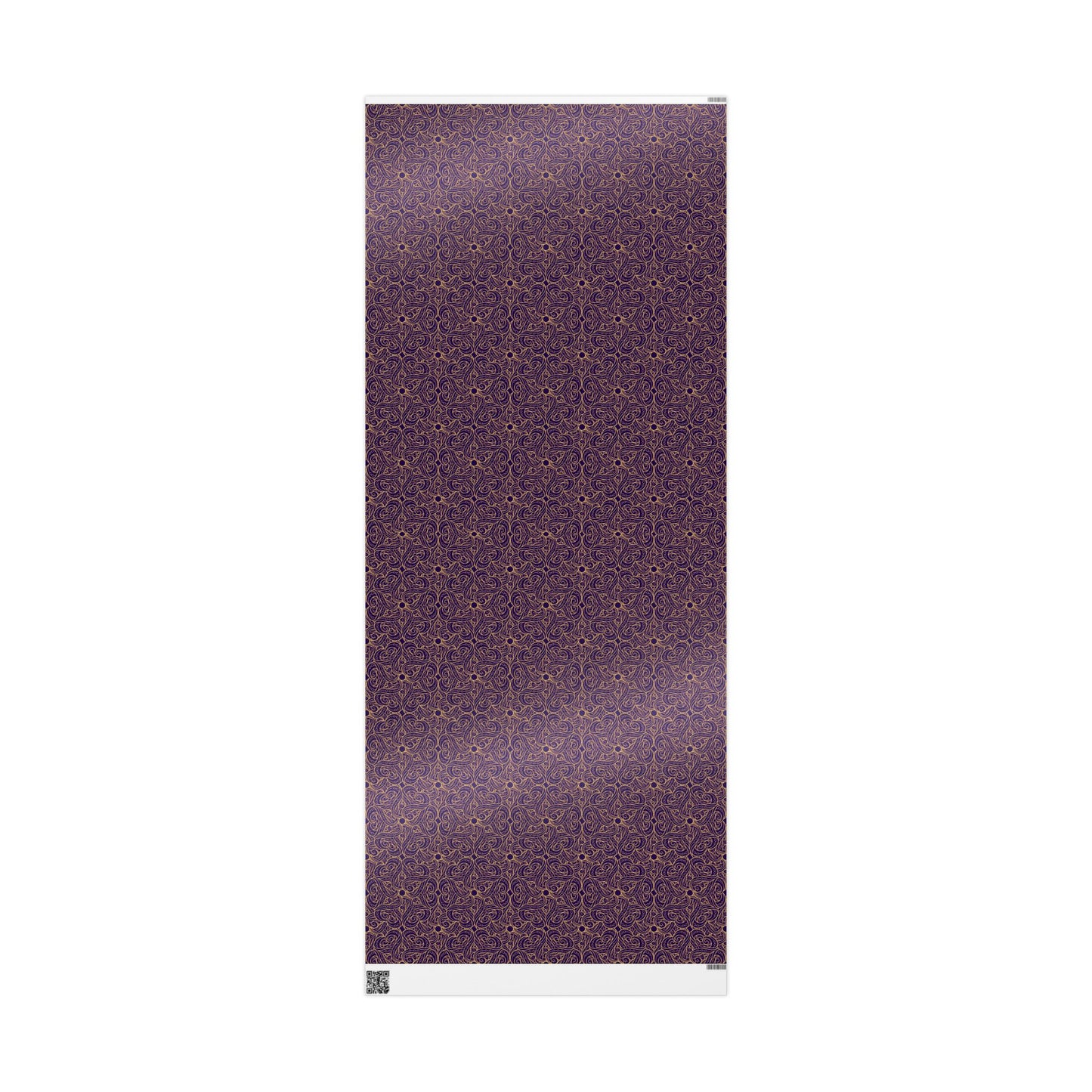 Golden Amethyst Radiance Mandala Wrapping Paper