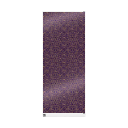 Golden Amethyst Radiance Mandala Wrapping Paper