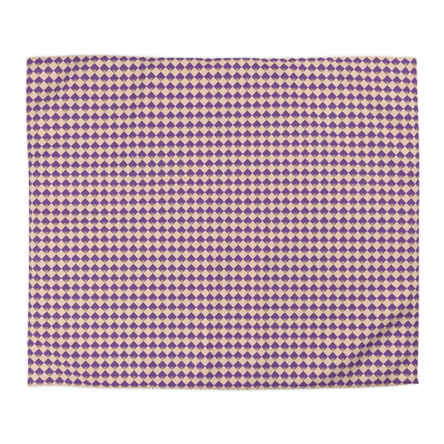 Diamond Bloom-Amethyst & Cream Duvet Bedding Set