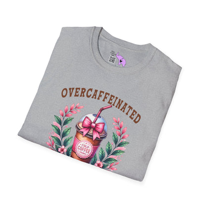 Overcaffeinated Mom's Club Adult T-shirt