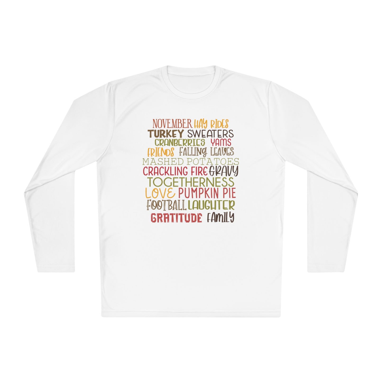 November Words Adult Long Sleeve Tee