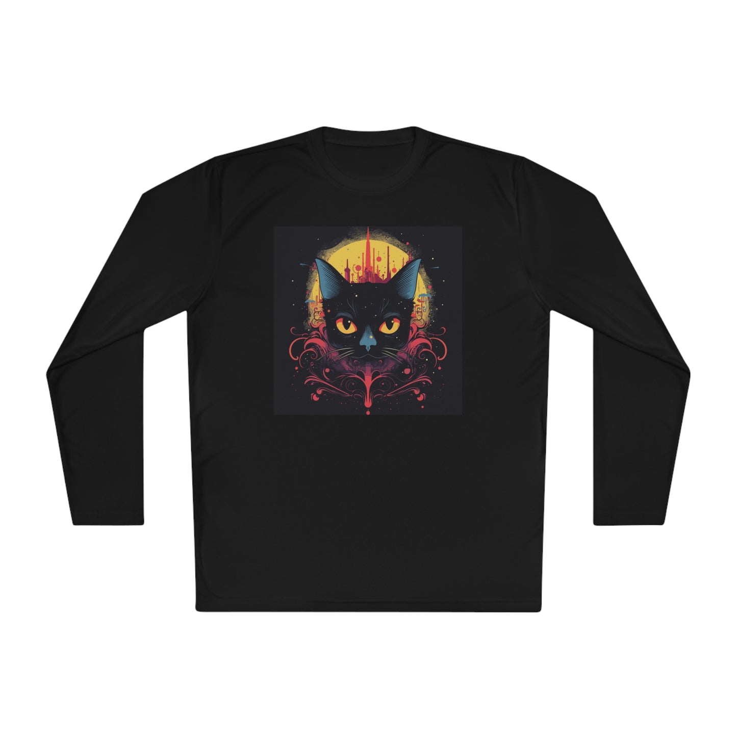 Creepy Black Cats 11 Adult Long Sleeve Tee