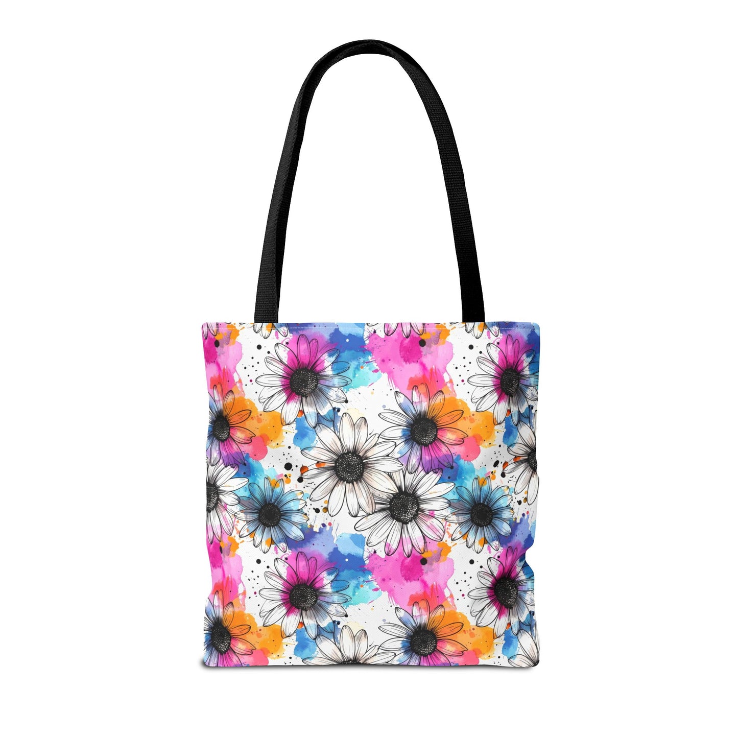 Watercolor Daisy Dream Canvas Tote Bag