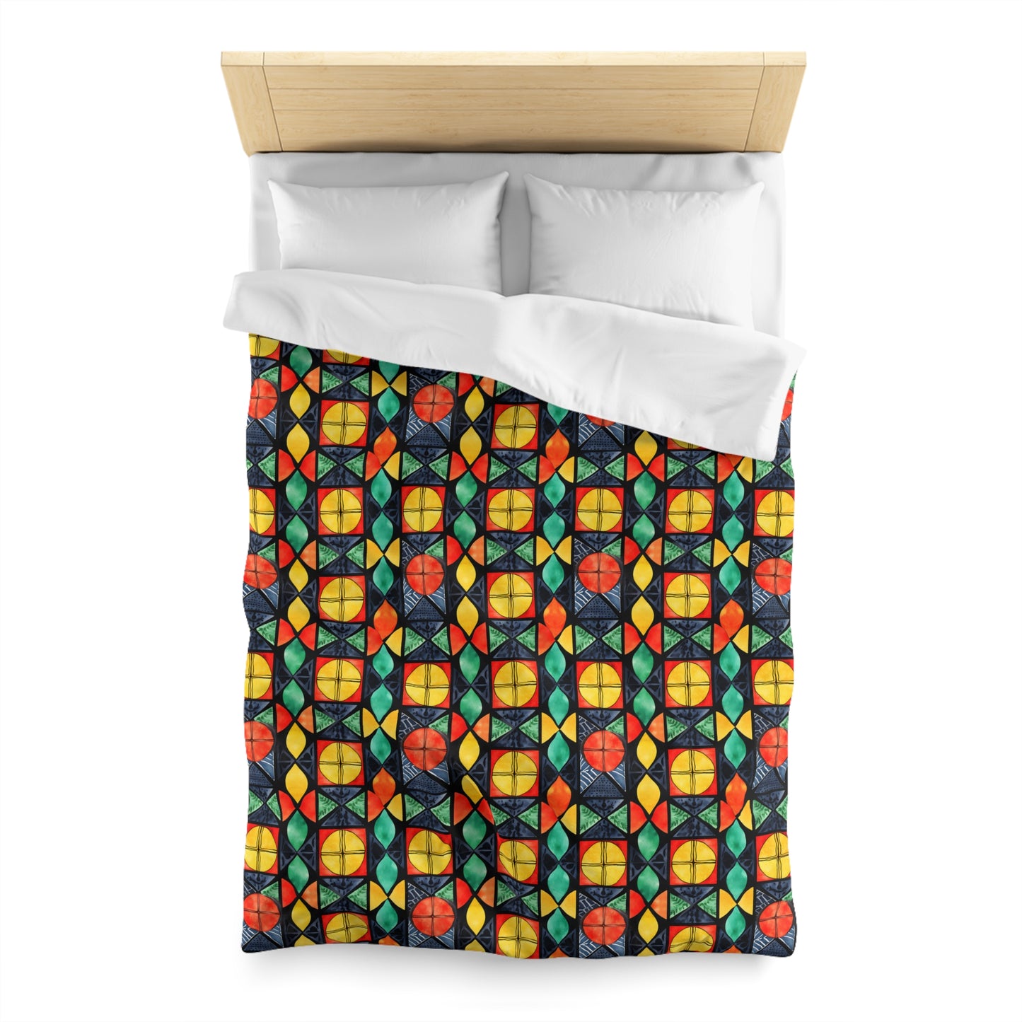 Candlelight Burst Microfiber Duvet Cover