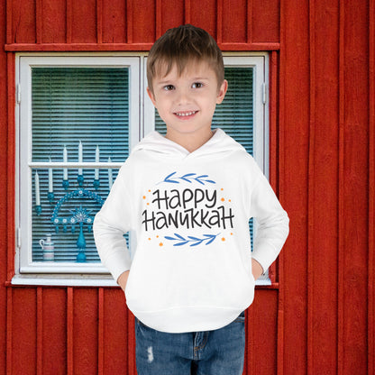 Happy Hanukkah 2 Toddler Pullover Fleece Hoodie