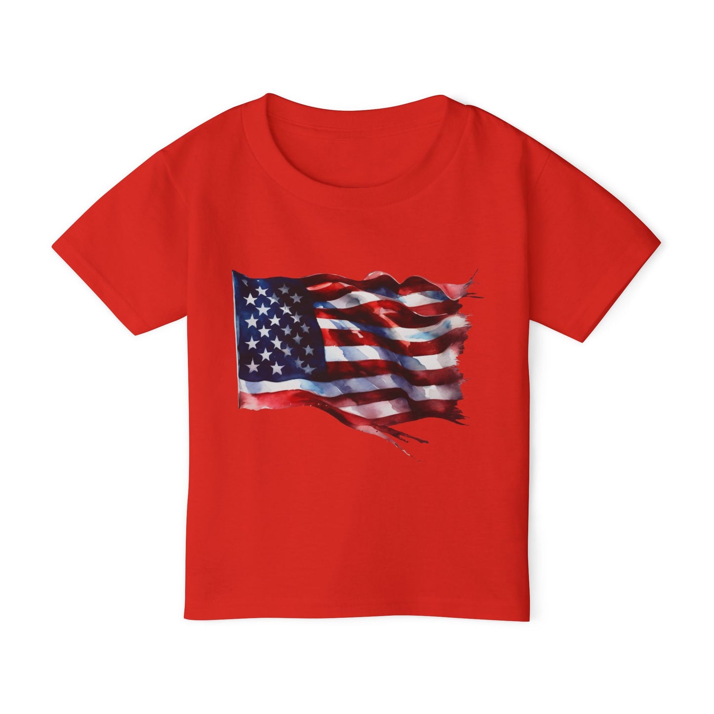 Distressed American Flag Heavy Cotton™ Toddler T-shirt