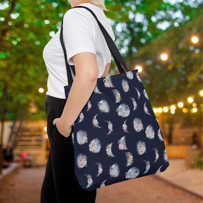 Lunar Garden Canvas Tote Bag
