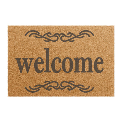 Welcome 2 (Simple) Coconut Fiber Doormat