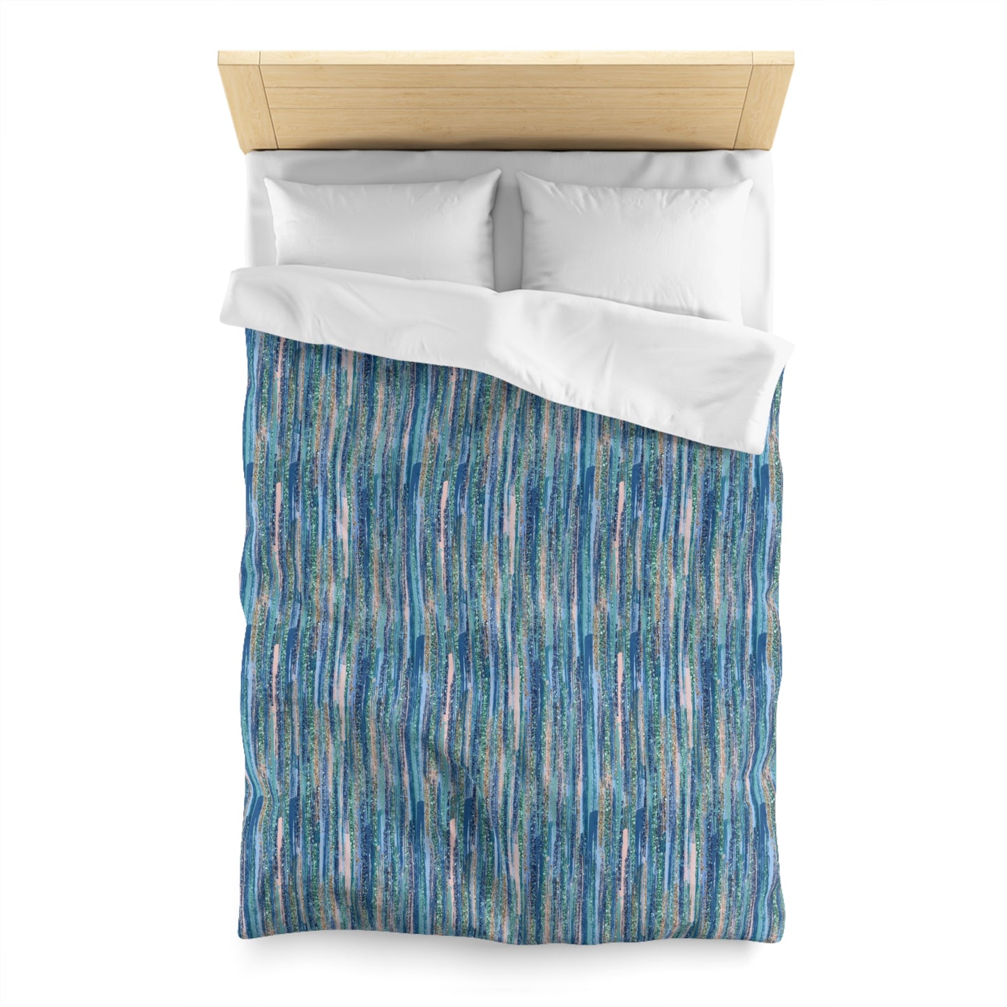 Ocean Drizzle Microfiber Duvet Cover