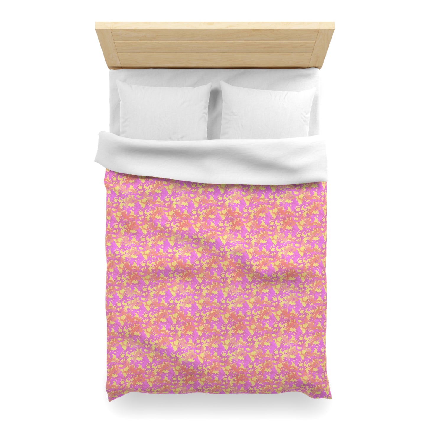 Sunset Sorbet Camo Microfiber Duvet Cover