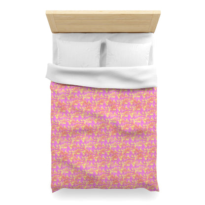 Sunset Sorbet Camo Microfiber Duvet Cover