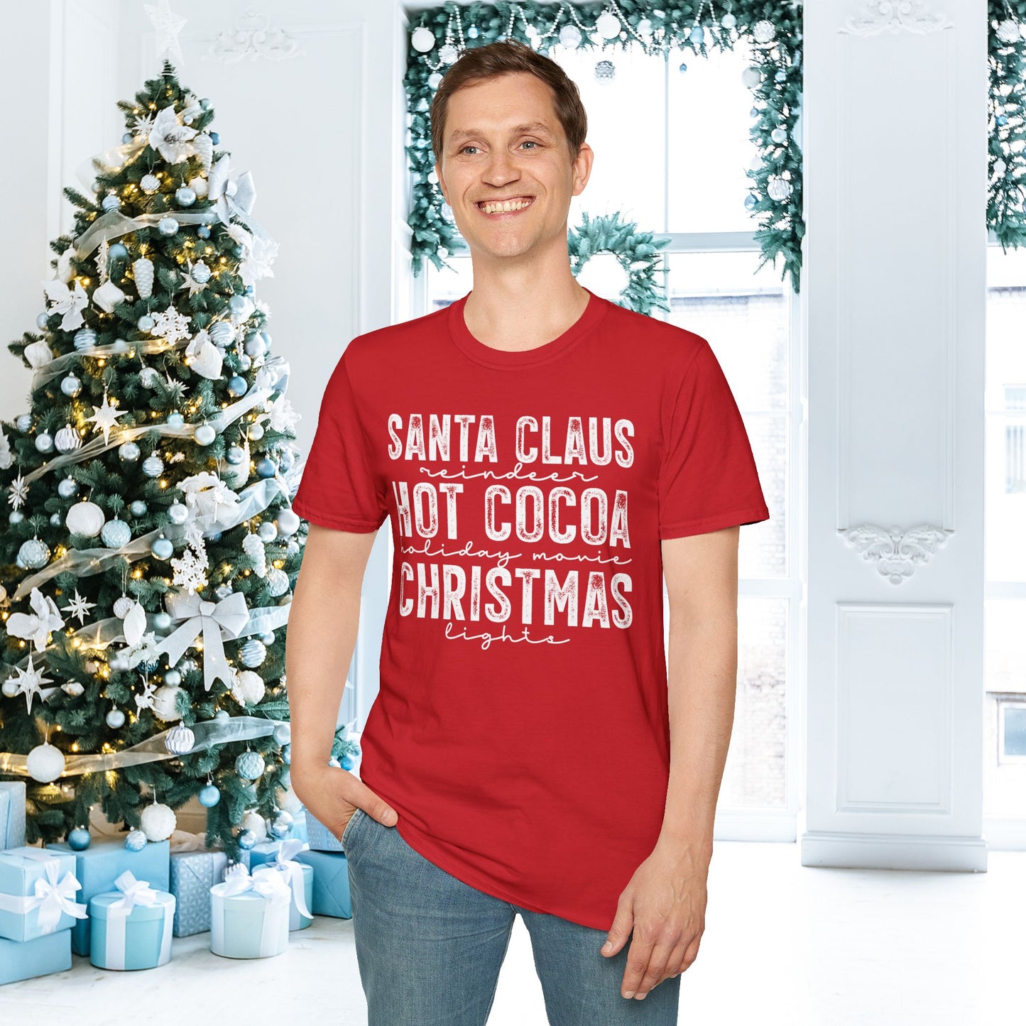 Santa Claus Hot Cocoa Chriatmas Adult T-shirt