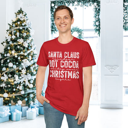 Santa Claus Hot Cocoa Chriatmas Adult T-shirt