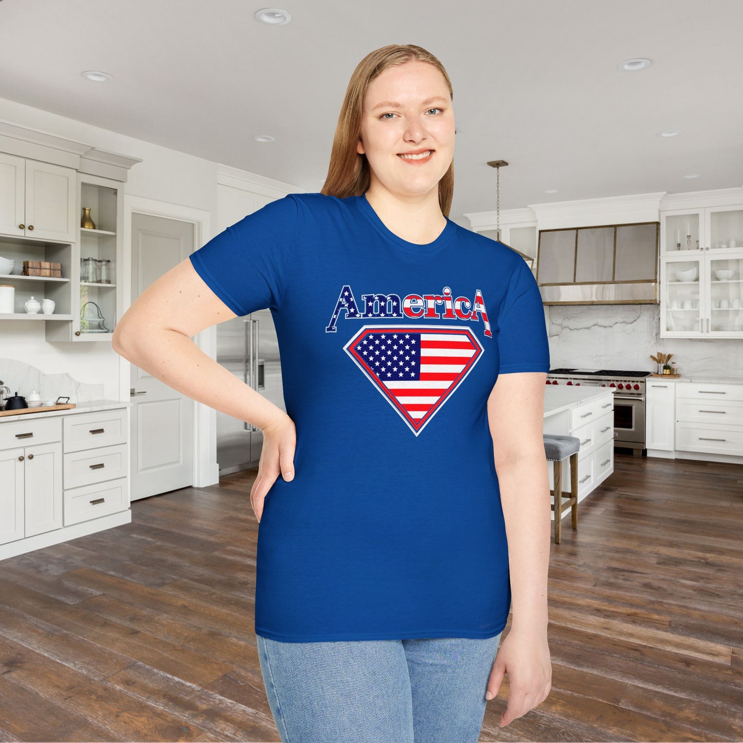 America (Diamond) Adult T-shirt