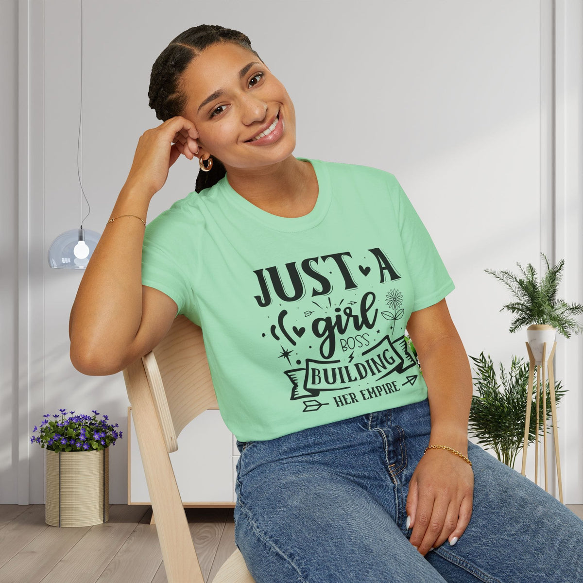 Just A Girl Boss Building Her Empire Adult T-shirt