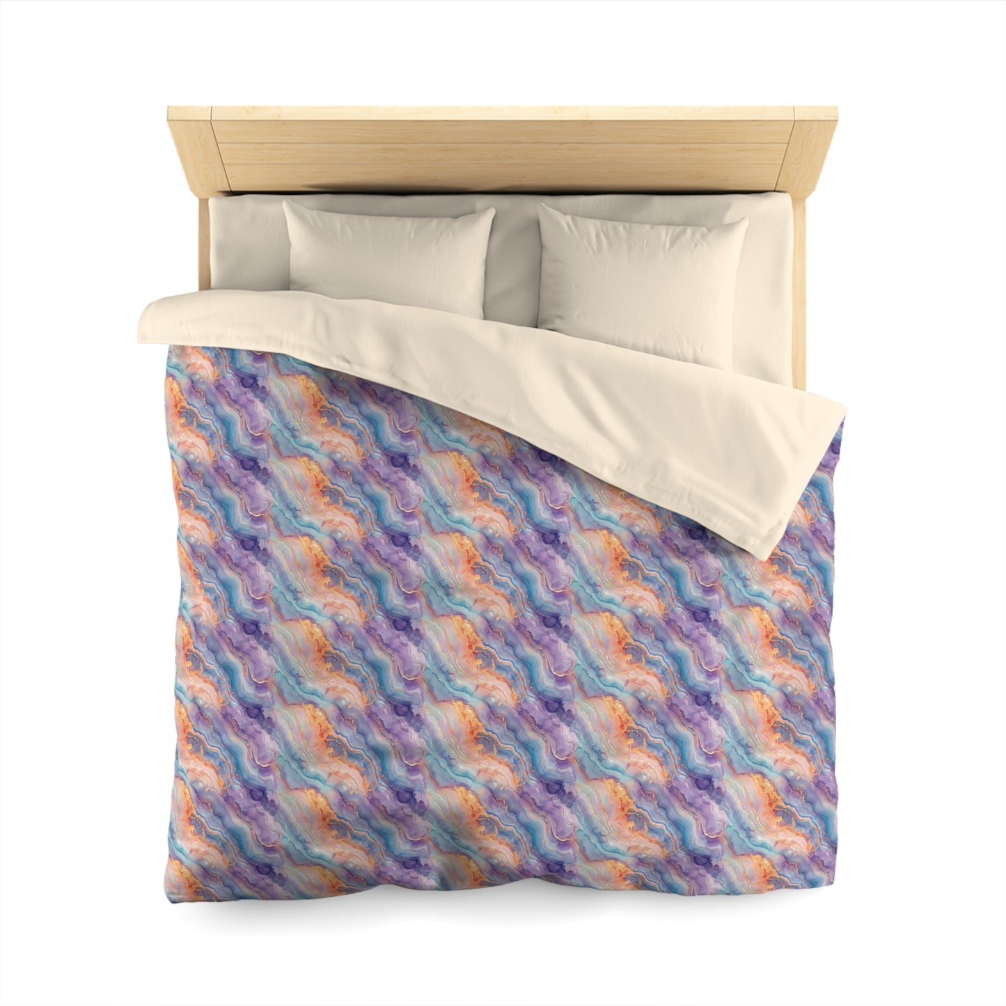 Dreamwave Marble Microfiber Duvet Cover