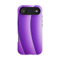 Purple Gradient Stripes MagSafe® Compatible Tough Case for iPhone