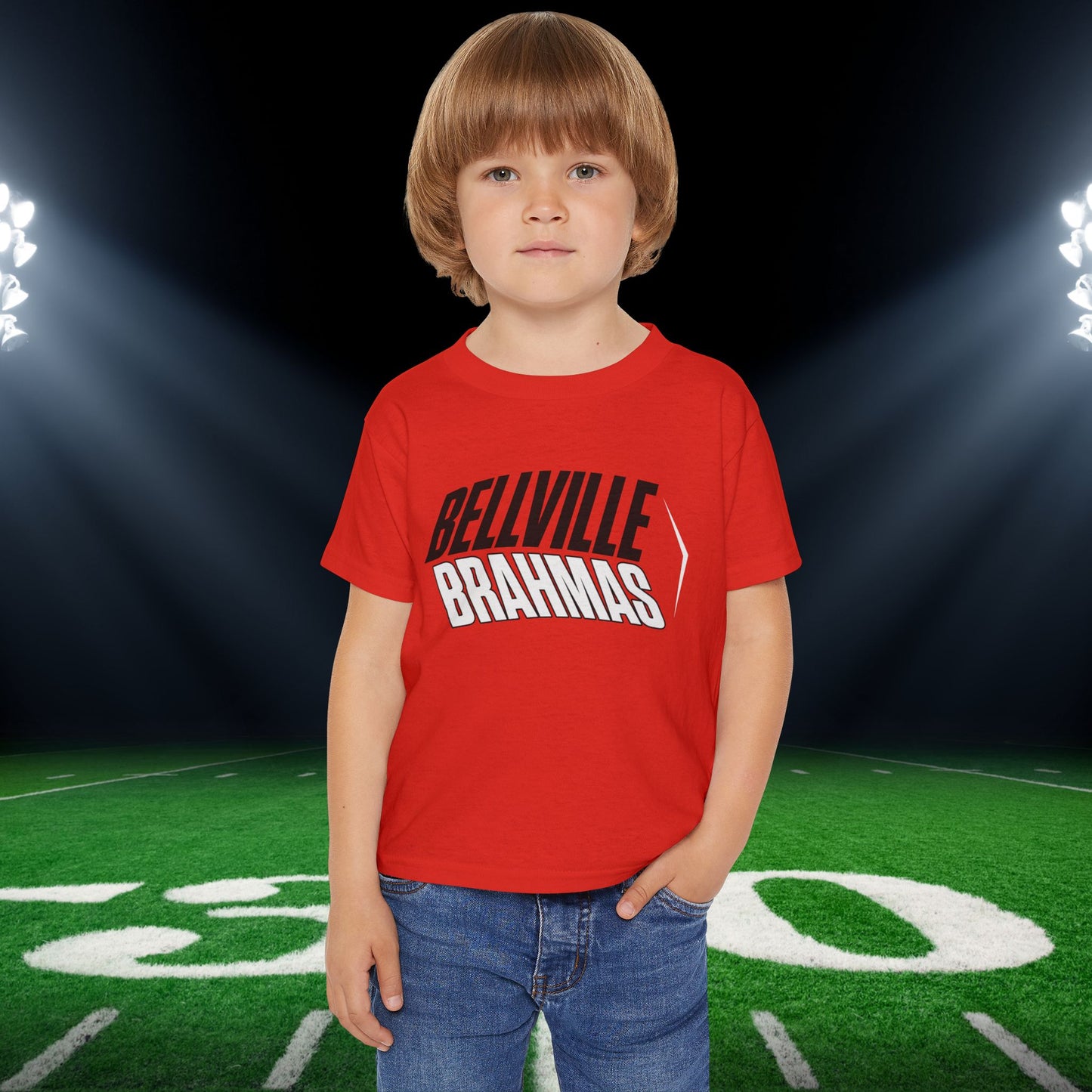 Bellville Brahmas (Angled) Heavy Cotton™ Toddler T-shirt