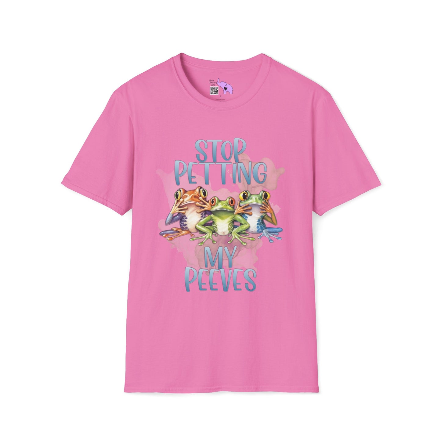 Stop Petting My Peeves (Frogs) Adult T-shirt