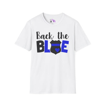 Back The Blue (Badge) Adult T-shirt