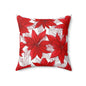 Christmas Blossom Sketch Throw Pillow
