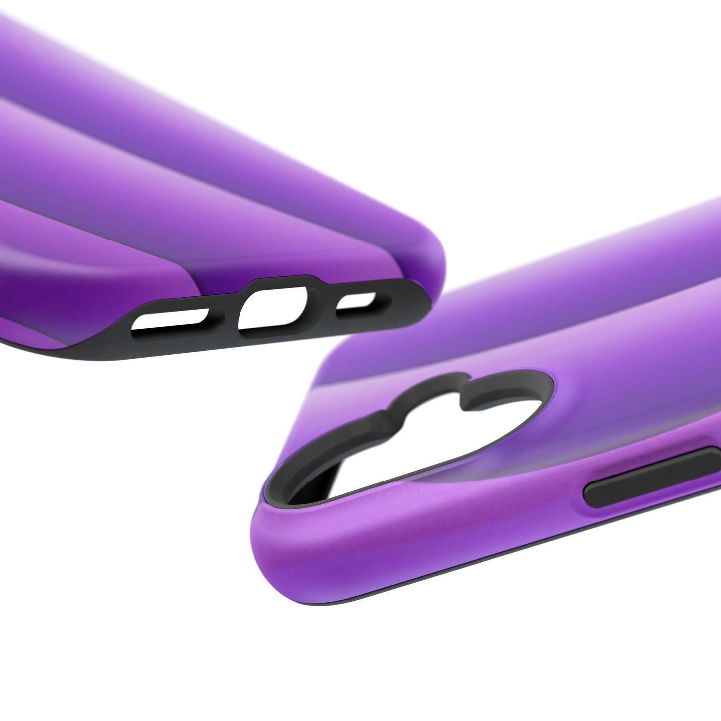 Purple Gradient Stripes MagSafe® Compatible Tough Case for iPhone