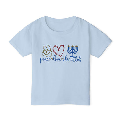 Peace Love Hanukkah Heavy Cotton™ Toddler T-shirt