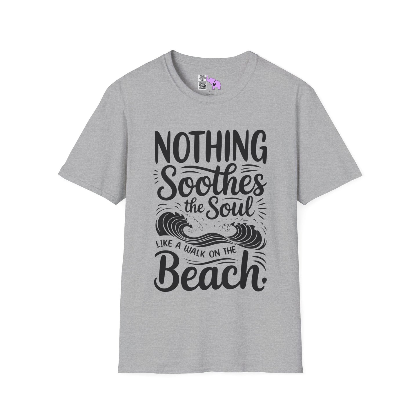 Nothing Soothes the Soul Like A Walk on the Beach Adult T-shirt