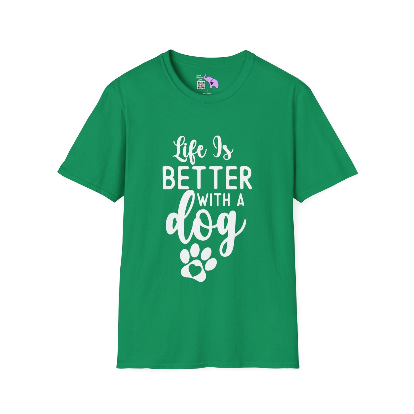 Life Is Better With A Dog Adult T-shirt