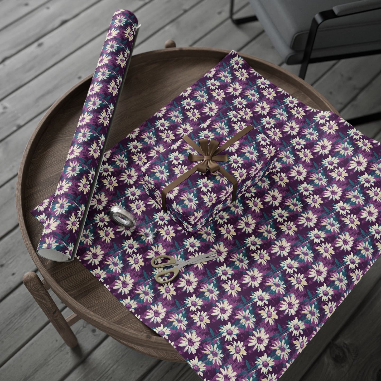 Twilight Daisy Meadow Wrapping Paper