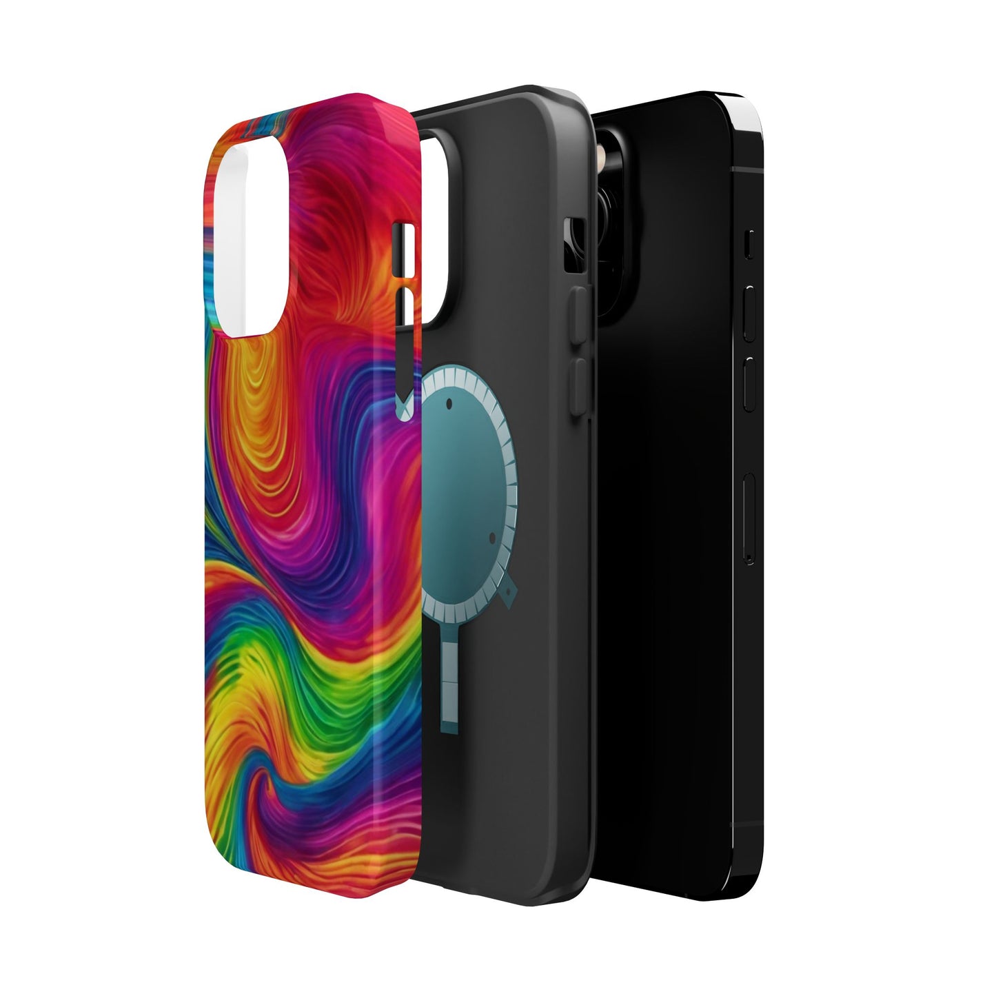 Tie Dye Color Swirl MagSafe® Compatible Tough Case for iPhone