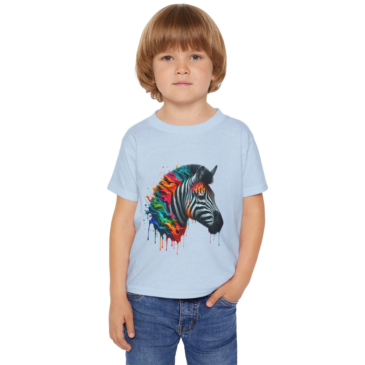 Colorful Zebra Heavy Cotton™ Toddler T-shirt