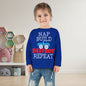 Nap Build Destroy Repeat Toddler Long Sleeve Tee