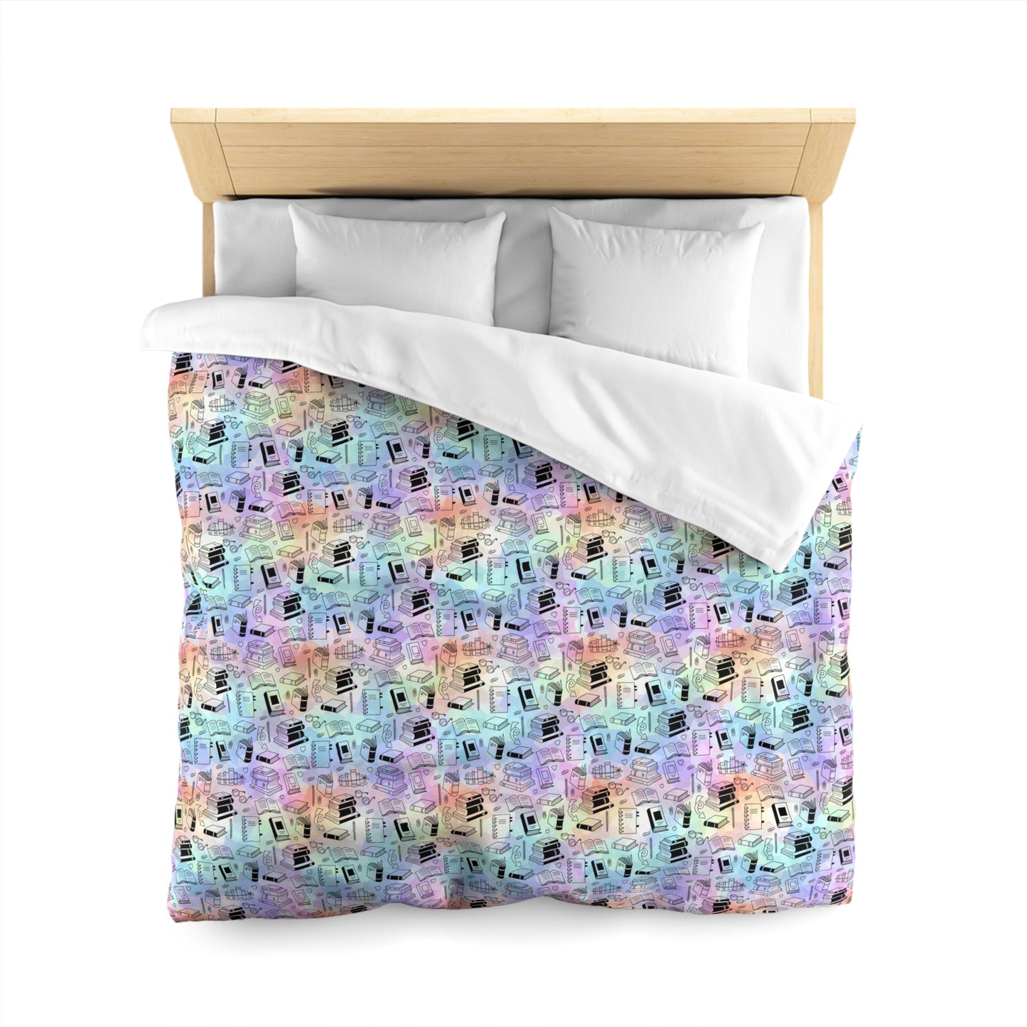 Colorful Chapters Microfiber Duvet Cover