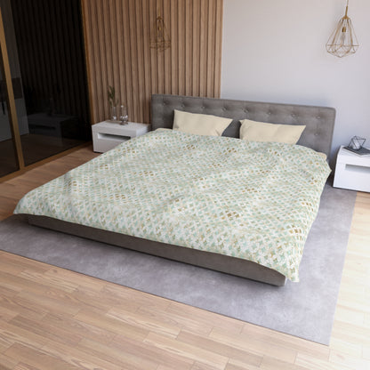 Faded Correspondence Microfiber Duvet Cover