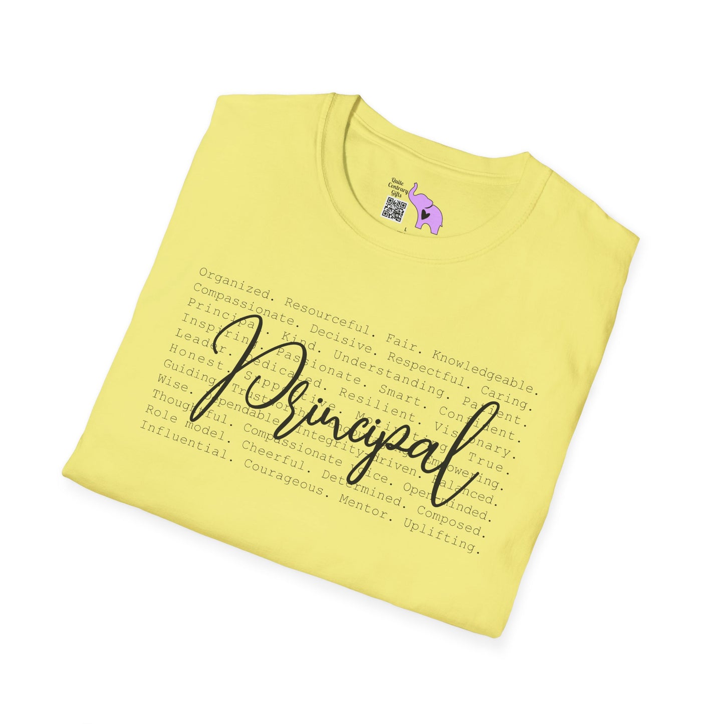 Principal (Descriptive Words) Adult T-shirt