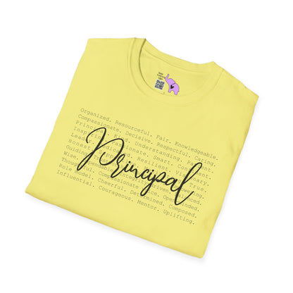 Principal (Descriptive Words) Adult T-shirt