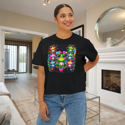 Just A Girl Who Loves Frogs Women's Boxy Tee
