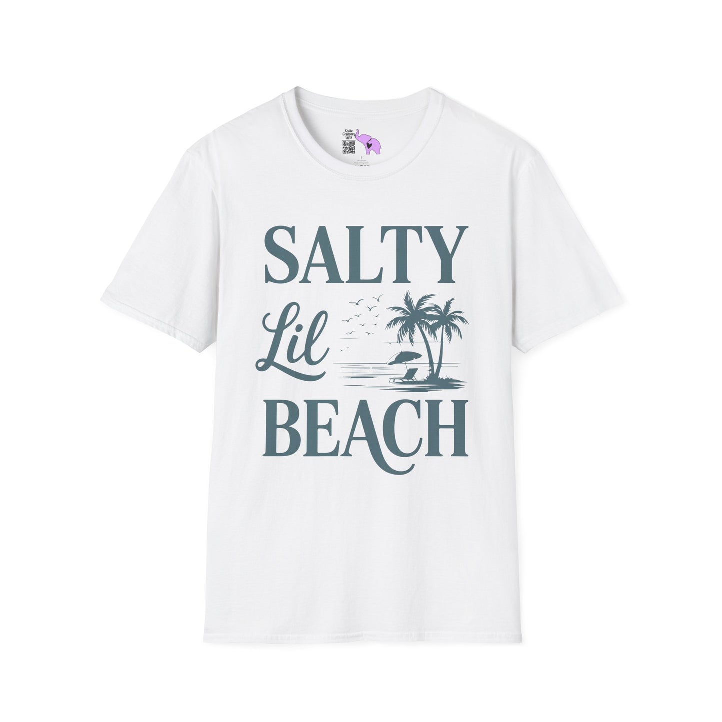Salty LIl' Beach Adult T-shirt