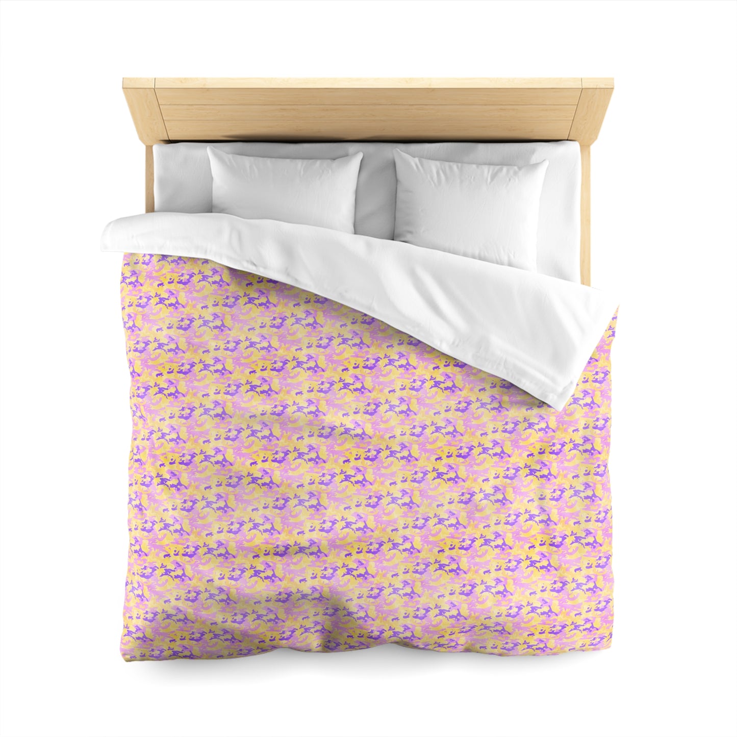 Peach Sorbet Camo Duvet Bedding Set