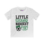 Little Sister Biggest Fan (Soccer) Youth Softstyle Tee