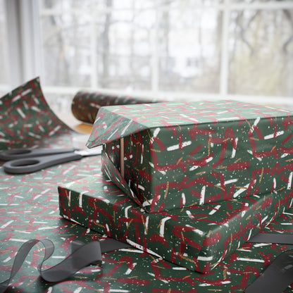 Holiday Brushstrokes Wrapping Paper