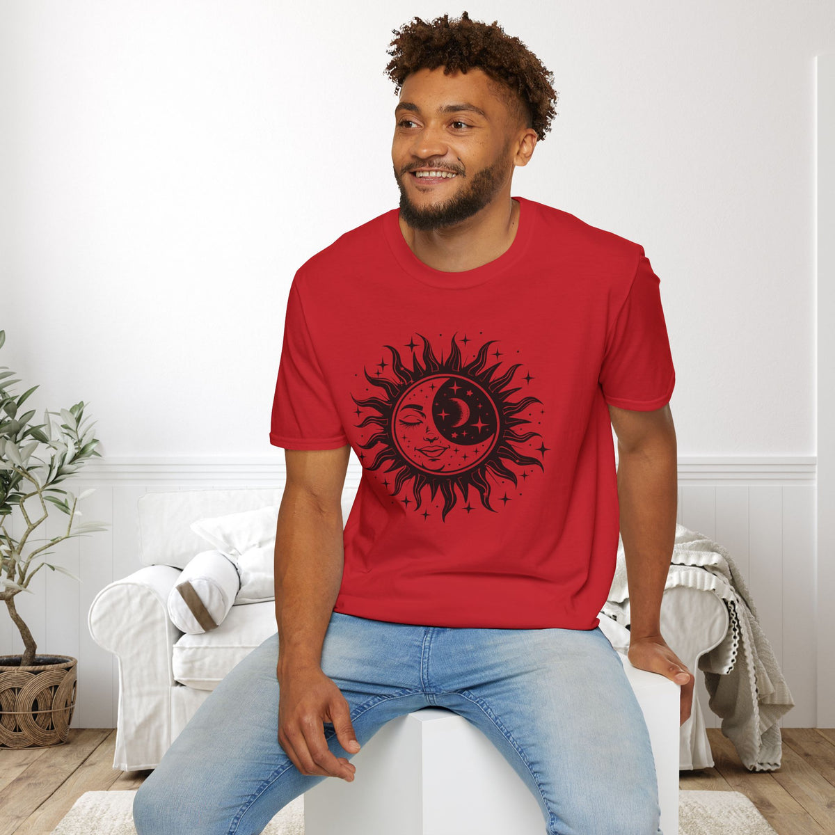 Celestial Sun/Moon Adult T-shirt