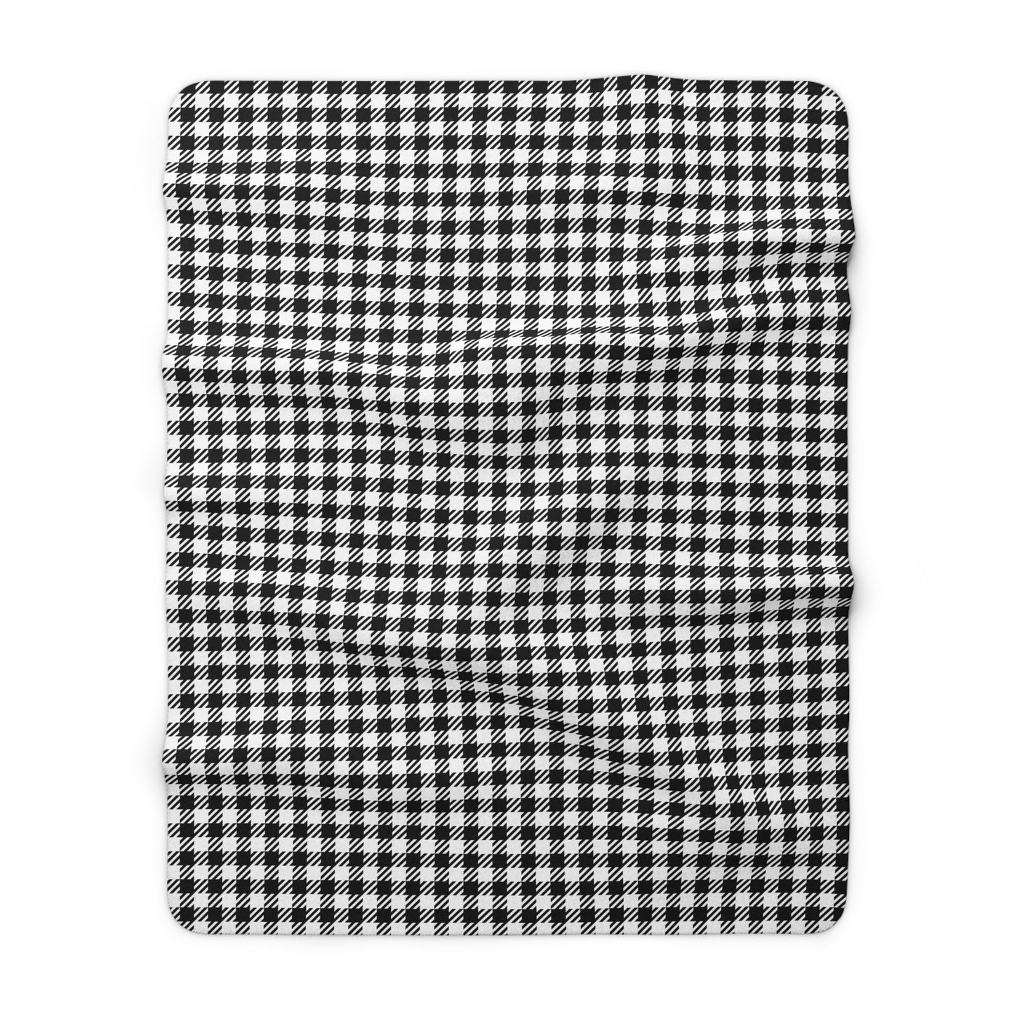 Black & White Balance Sherpa Fleece Blanket