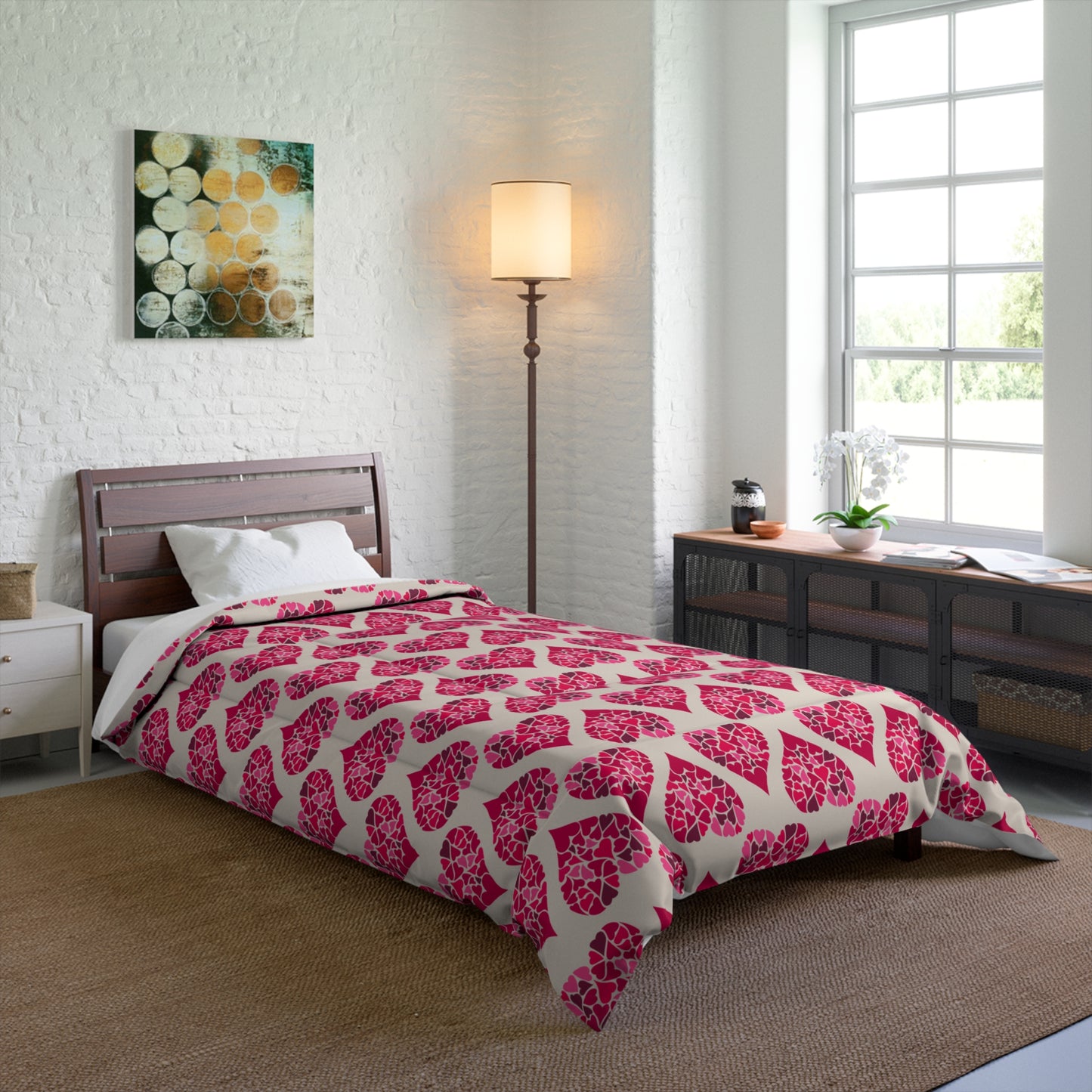 Simple Hearts Comforter