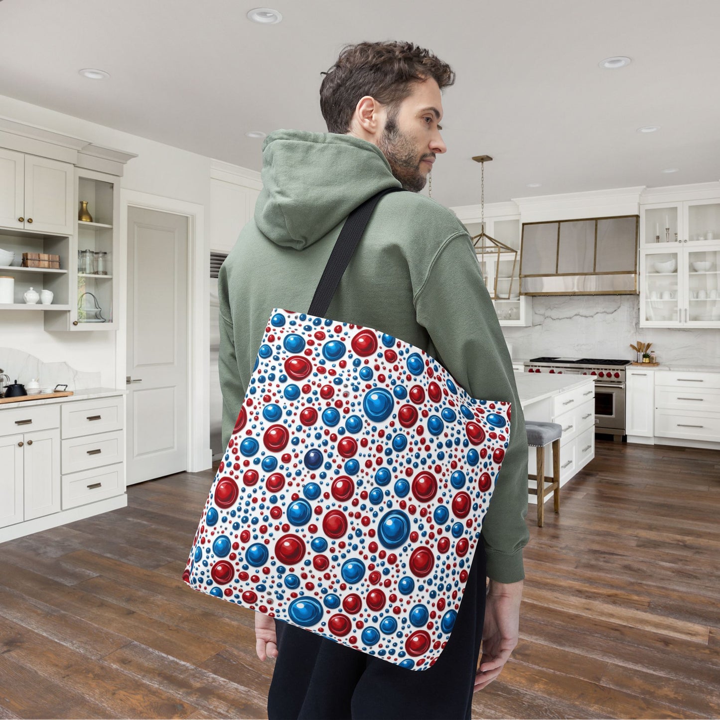 Freedom Dots Canvas Tote Bag