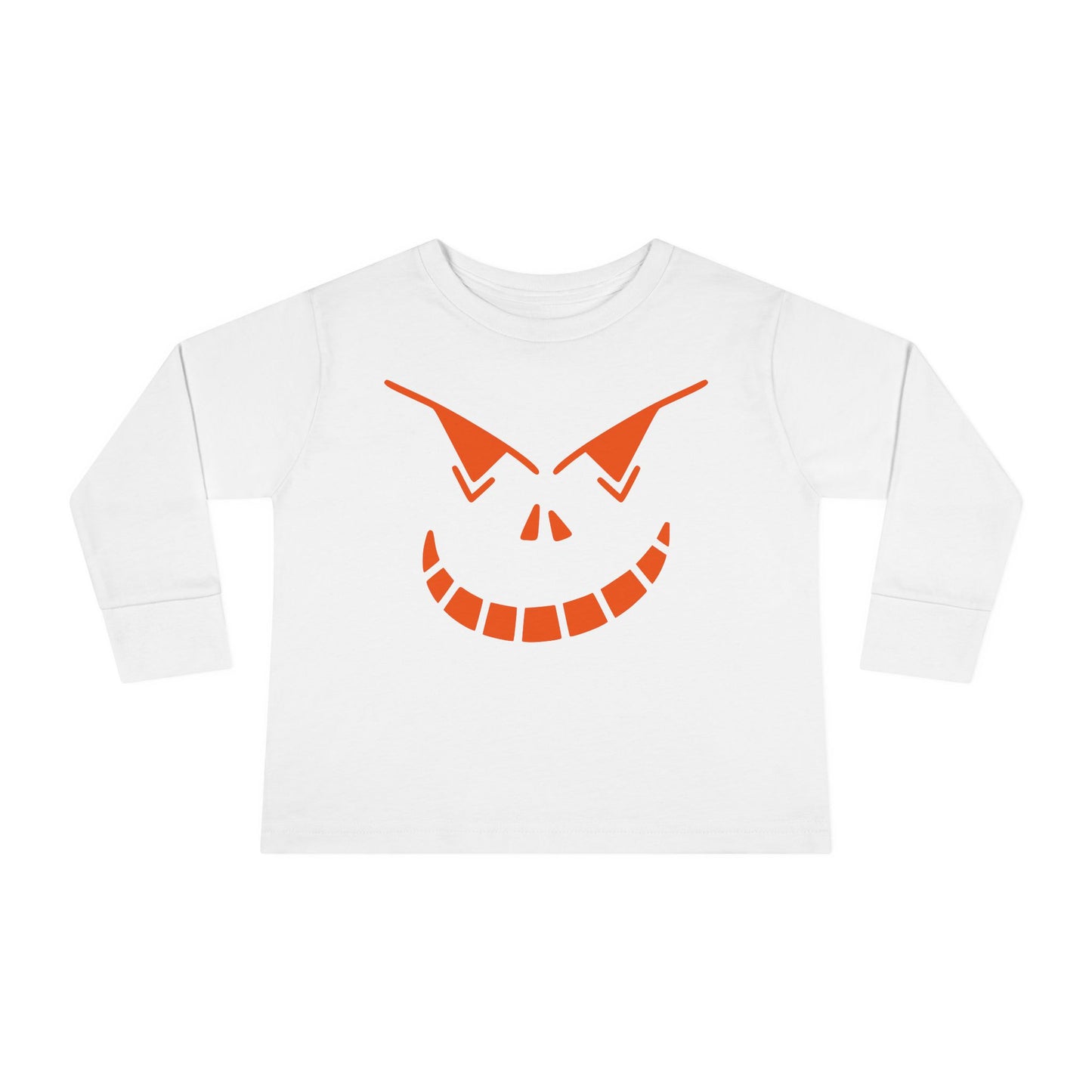 Spooky Jack-O-Lantern Toddler Long Sleeve Tee