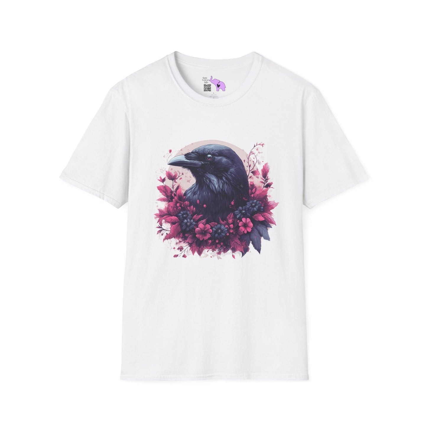 Floral Raven Adult T-shirt